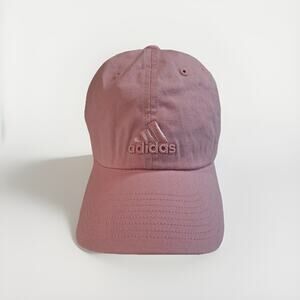 Adidas Women's Saturday Cap Pink Cotton Baseball Hat Adjustable Strapback